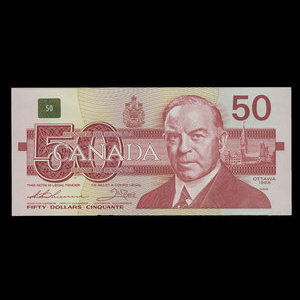 Canada, Bank of Canada, 50 dollars : 1988