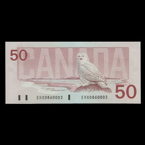 Canada, Bank of Canada, 50 dollars : 1988