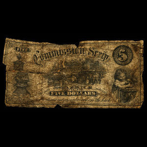 Canada, Joshua Audett (Jr.), 5 dollars : 1894