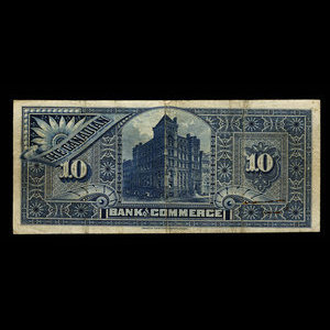 Canada, Canadian Bank of Commerce, 10 dollars : January 2, 1892