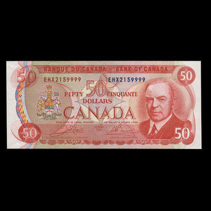 Canada, Bank of Canada, 50 dollars : 1975