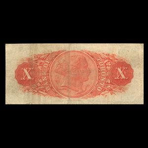 Canada, Bank of Toronto (The), 10 dollars : June 1, 1892