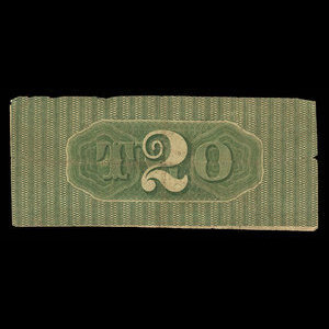 Canada, Bank of Upper Canada (York), 2 dollars : January 1, 1861