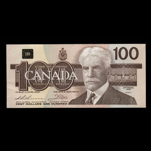 Canada, Bank of Canada, 100 dollars : 1988