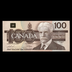 Canada, Bank of Canada, 100 dollars : 1988