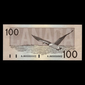 Canada, Bank of Canada, 100 dollars : 1988