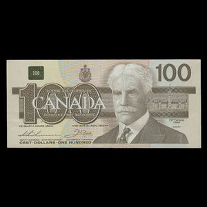 Canada, Bank of Canada, 100 dollars : 1988