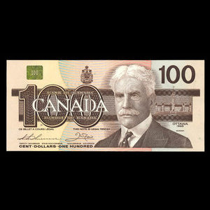 Canada, Bank of Canada, 100 dollars : 1988