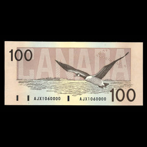 Canada, Bank of Canada, 100 dollars : 1988