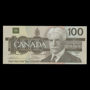 Canada, Bank of Canada, 100 dollars : 1988