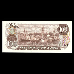 Canada, Bank of Canada, 100 dollars : 1975