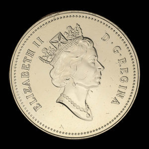 Canada, Elizabeth II, 5 cents : 1990