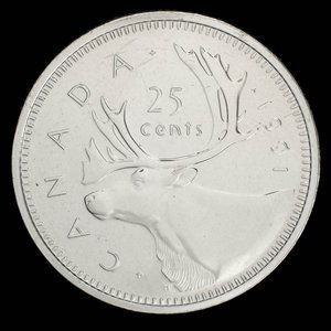 Canada, Elizabeth II, 25 cents : 1991