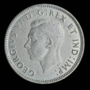 Canada, George VI, 1 cent : 1943