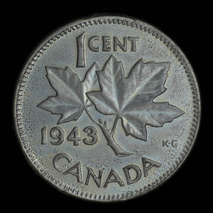 Canada, George VI, 1 cent : 1943