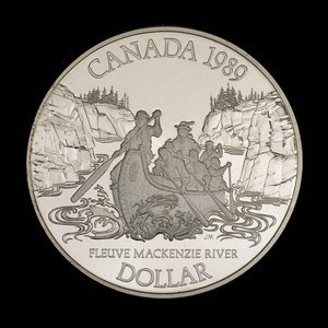 Canada, Elizabeth II, 1 dollar : 1989