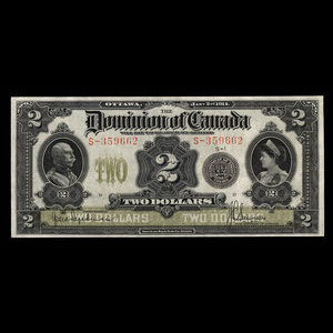 Canada, Dominion of Canada, 2 dollars : January 2, 1914