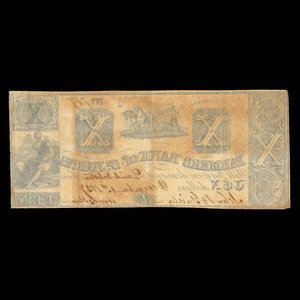 Canada, Farmers Bank of St. Johns, 10 dollars : December 1, 1837