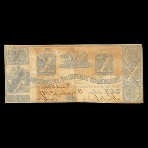 Canada, Farmers Bank of St. Johns, 10 dollars : December 1, 1837