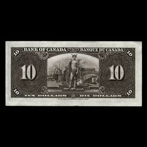 Canada, Bank of Canada, 10 dollars : January 2, 1937