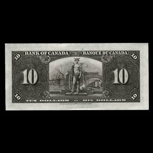 Canada, Bank of Canada, 10 dollars : January 2, 1937