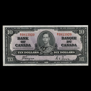 Canada, Bank of Canada, 10 dollars : January 2, 1937