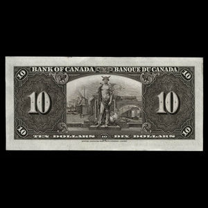 Canada, Bank of Canada, 10 dollars : January 2, 1937