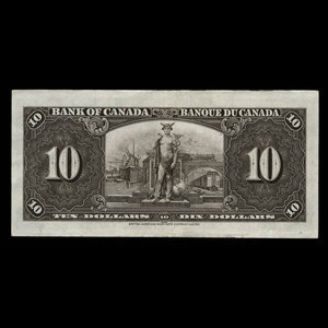 Canada, Bank of Canada, 10 dollars : January 2, 1937