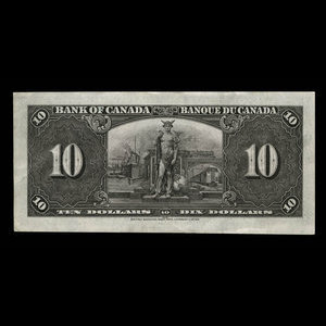 Canada, Bank of Canada, 10 dollars : January 2, 1937