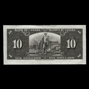 Canada, Bank of Canada, 10 dollars : January 2, 1937