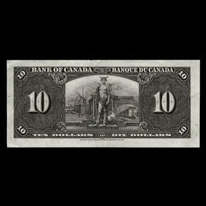 Canada, Bank of Canada, 10 dollars : January 2, 1937