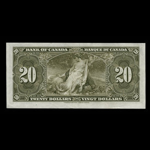 Canada, Bank of Canada, 20 dollars : January 2, 1937