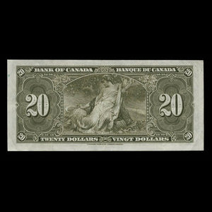 Canada, Bank of Canada, 20 dollars : January 2, 1937
