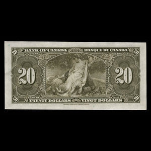 Canada, Bank of Canada, 20 dollars : January 2, 1937