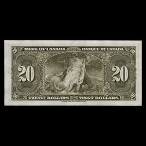 Canada, Bank of Canada, 20 dollars : January 2, 1937