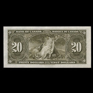 Canada, Bank of Canada, 20 dollars : January 2, 1937