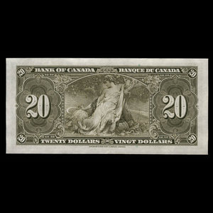 Canada, Bank of Canada, 20 dollars : January 2, 1937