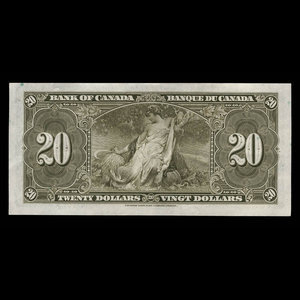 Canada, Bank of Canada, 20 dollars : January 2, 1937