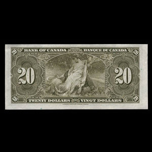 Canada, Bank of Canada, 20 dollars : January 2, 1937