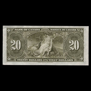 Canada, Bank of Canada, 20 dollars : January 2, 1937