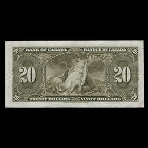 Canada, Bank of Canada, 20 dollars : January 2, 1937