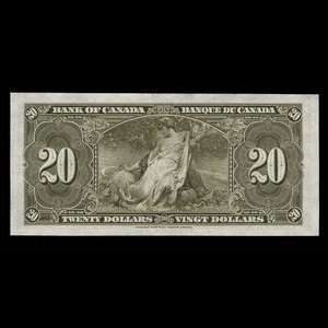 Canada, Bank of Canada, 20 dollars : January 2, 1937