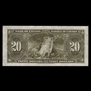 Canada, Bank of Canada, 20 dollars : January 2, 1937