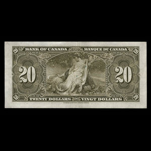 Canada, Bank of Canada, 20 dollars : January 2, 1937