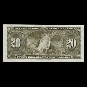 Canada, Bank of Canada, 20 dollars : January 2, 1937