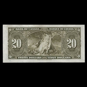 Canada, Bank of Canada, 20 dollars : January 2, 1937