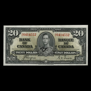 Canada, Bank of Canada, 20 dollars : January 2, 1937