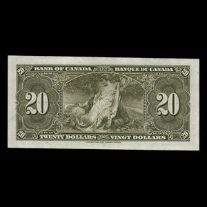 Canada, Bank of Canada, 20 dollars : January 2, 1937