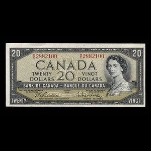 Canada, Bank of Canada, 20 dollars : 1954