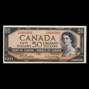 Canada, Bank of Canada, 50 dollars : 1954